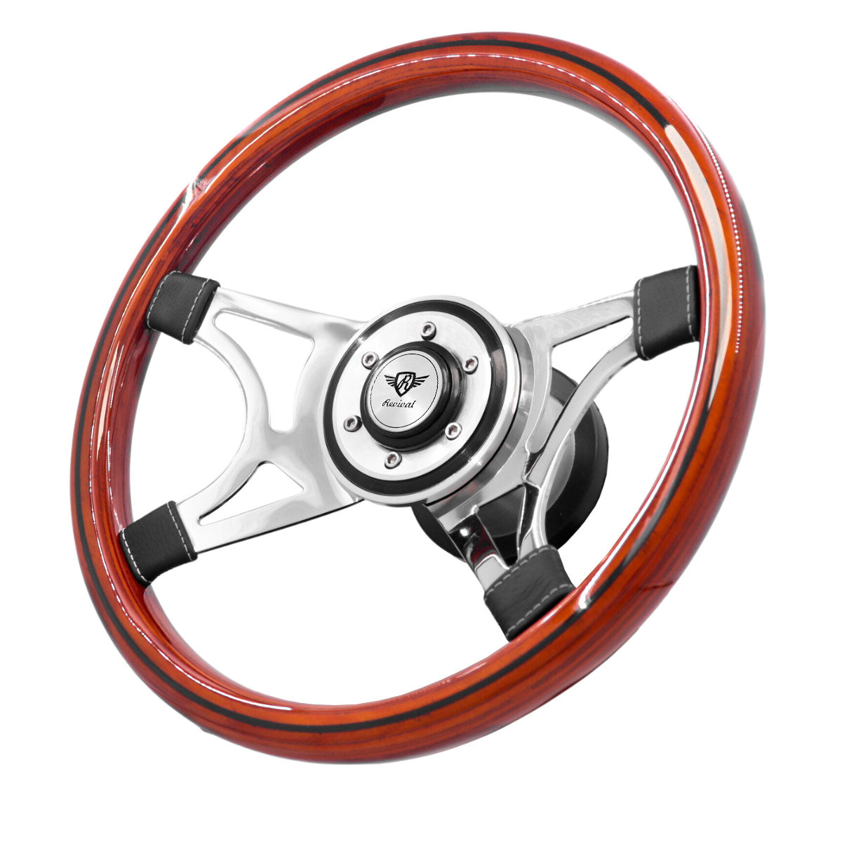 Rosseti Wega Madeira Steering Wheel (Silver Logo)