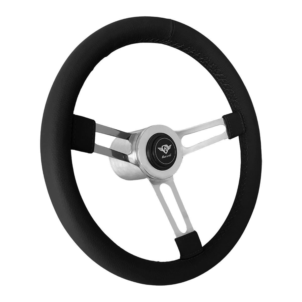 Rosseti Puma Leather Ring Steering Wheel (Silver Logo)