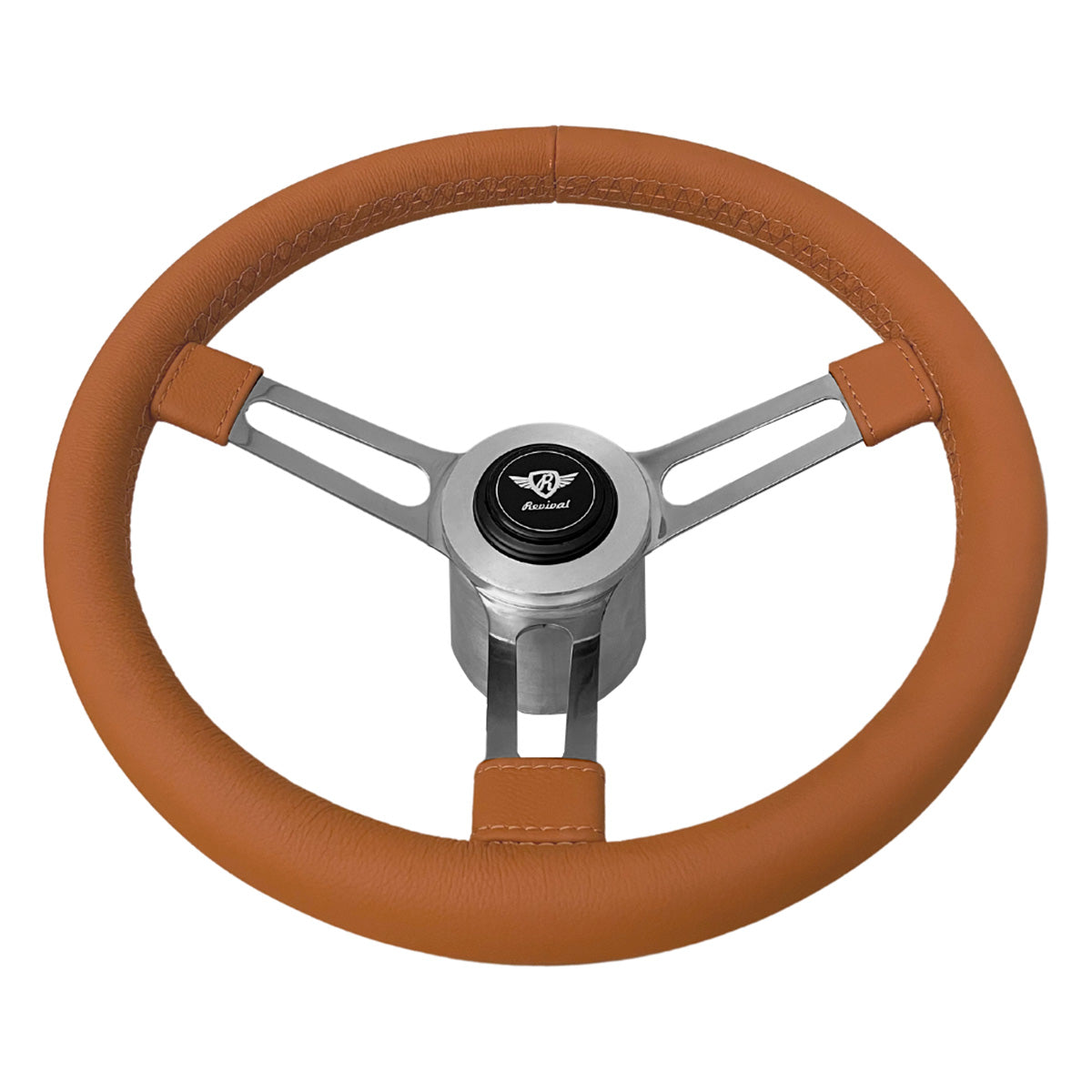 Volante Revival Puma Couro Caramelo
