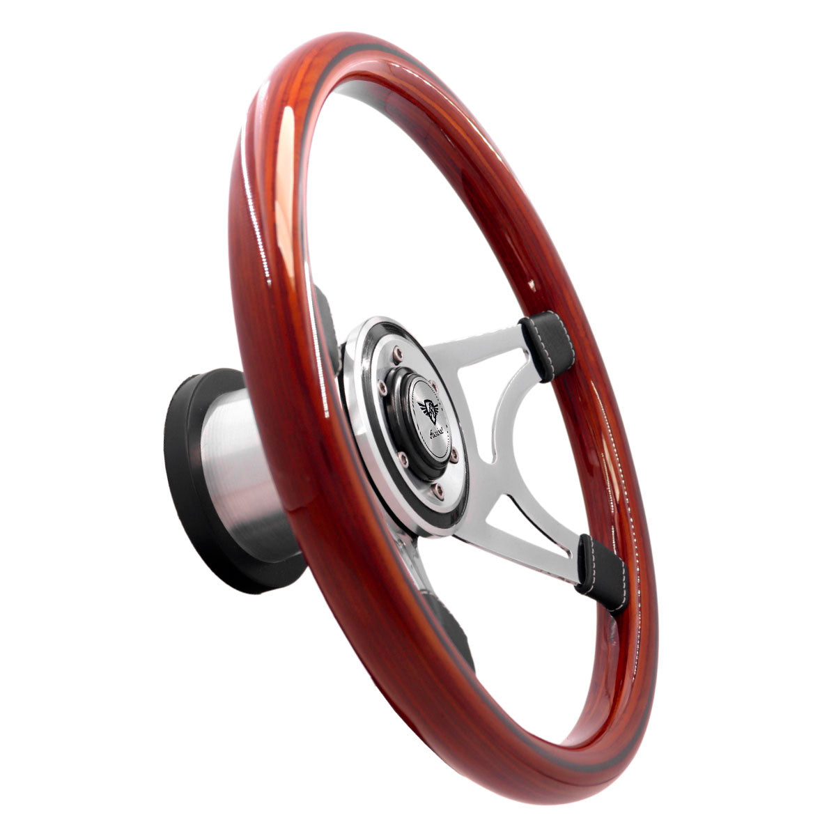 Rosseti Wega Madeira Steering Wheel (Silver Logo)
