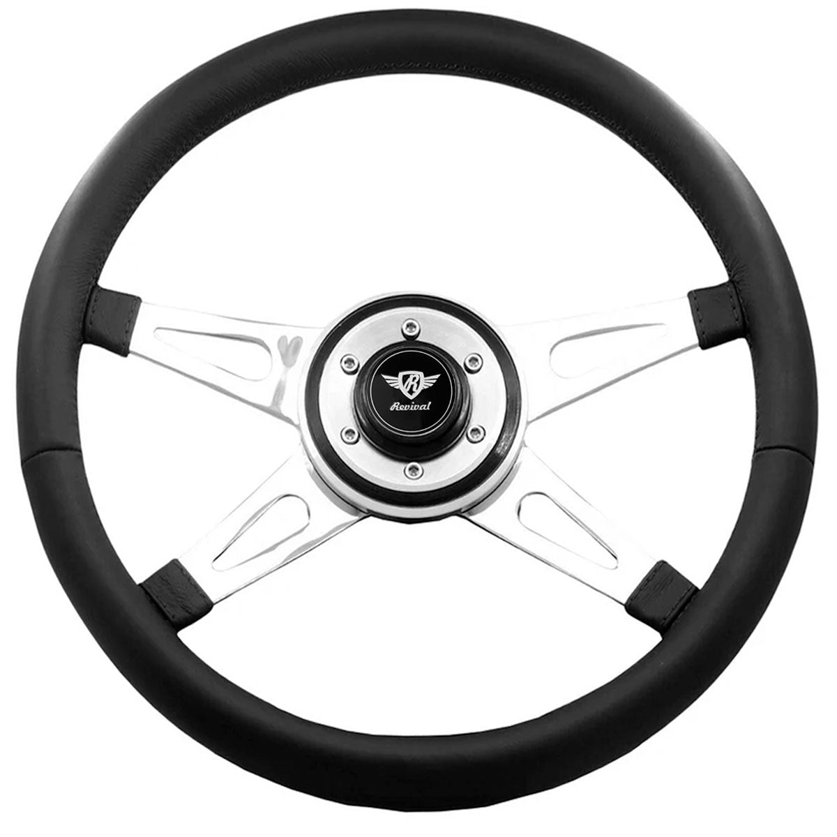 Rosseti LT Leather steering wheel with disc (Silver Logo)