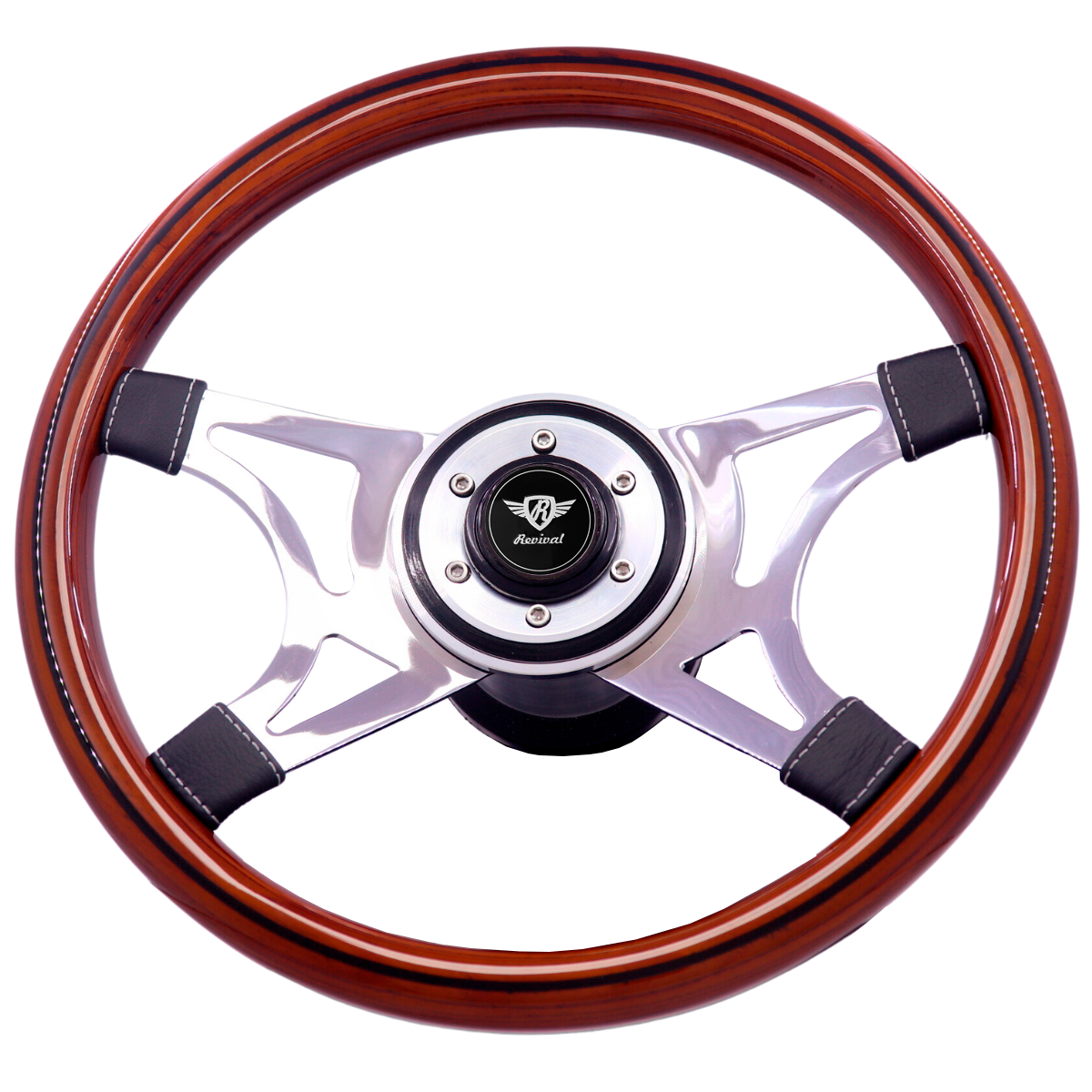 Rosseti Wega Madeira Steering Wheel (Silver Logo)