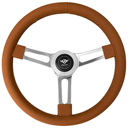 Volante Revival Puma Couro Caramelo