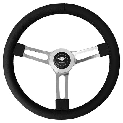 Rosseti Puma Leather Ring Steering Wheel (Silver Logo)