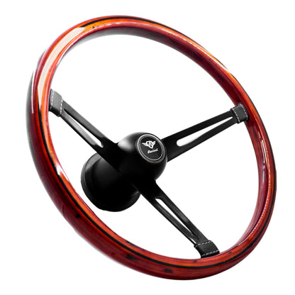 Rosseti Orion Madeira Black steering wheel (Black logo)