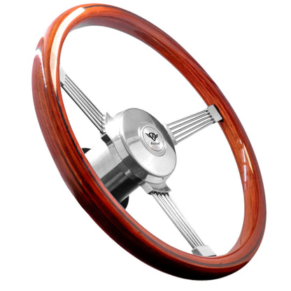 Rosseti New Banjo Madeira Steering Wheel (Silver Logo)