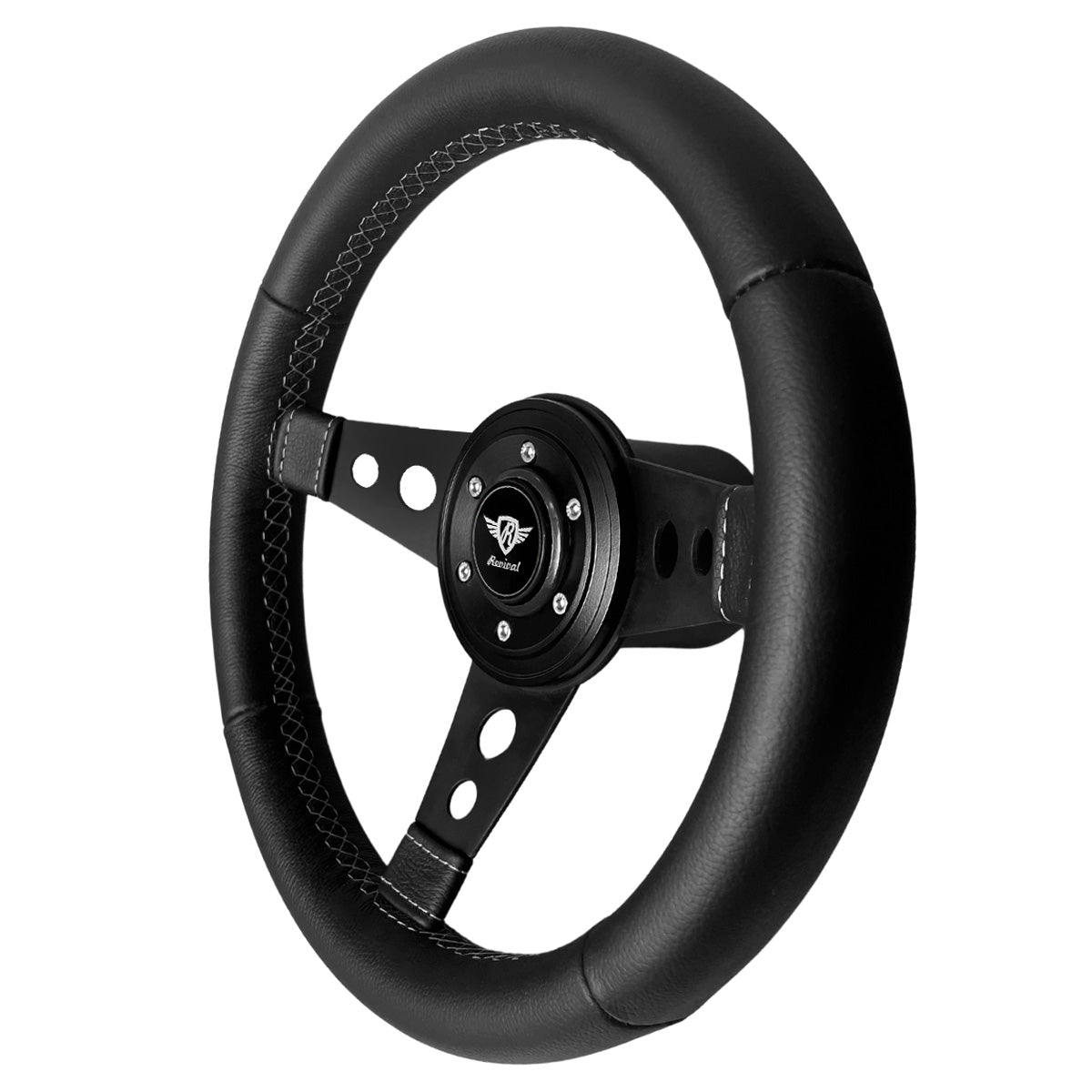 Volante Revival Racing Black Couro Preto