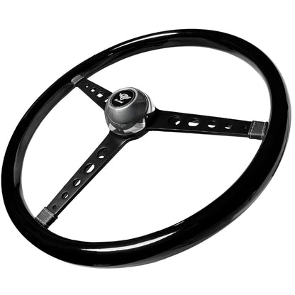 Volante Revival Kombi Frente FB Madeira Preta Black