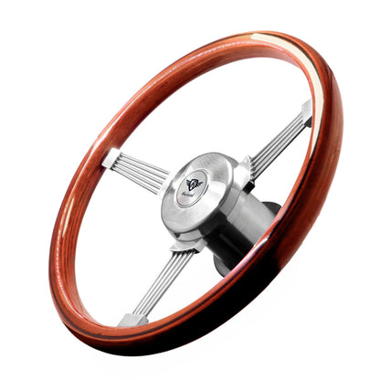 Rosseti New Banjo Madeira Steering Wheel (Silver Logo)