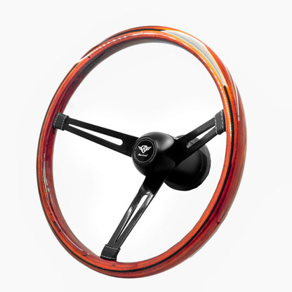 Rosseti Orion Madeira Black steering wheel (Black logo)