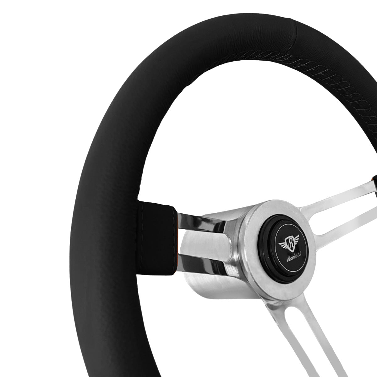 Rosseti Puma Leather Ring Steering Wheel (Silver Logo)