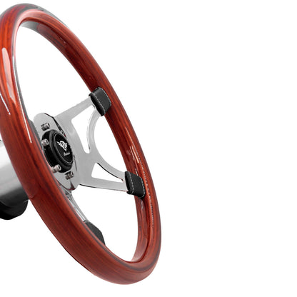 Rosseti Wega Steering Wheel Without Disc Wood (Black Logo)