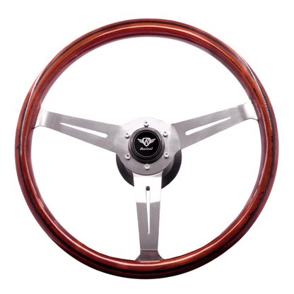 Rosseti Classic II Wood Steering Wheel (Silver Logo)