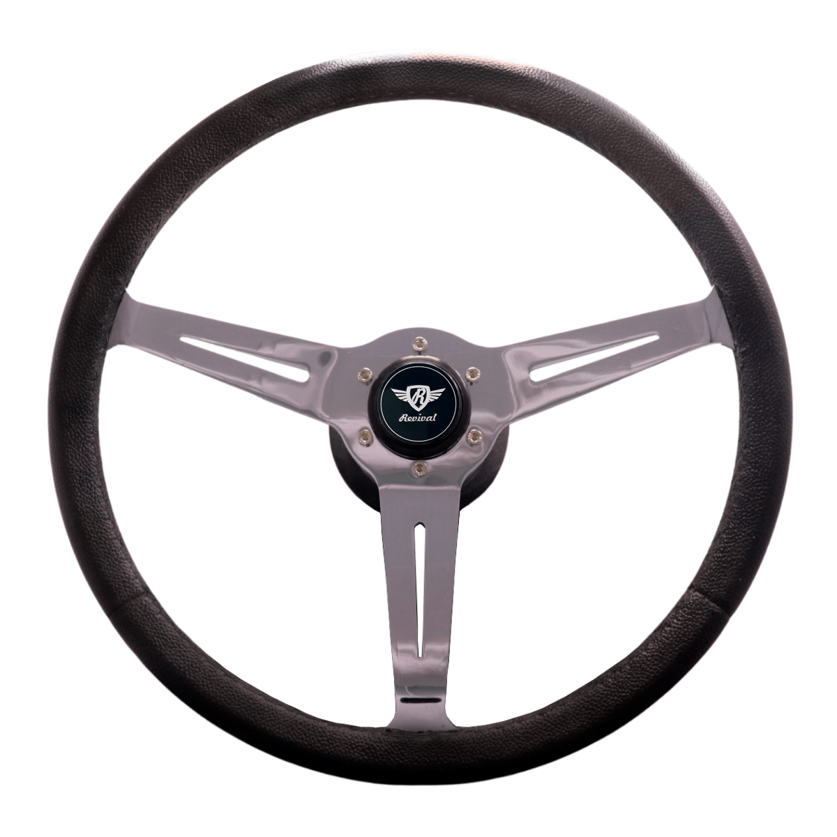 Rosseti Classic Leather Steering Wheel (Silver Logo)