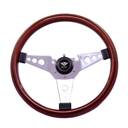 Volante Rosseti Mini R Madera (Logotipo Plata)