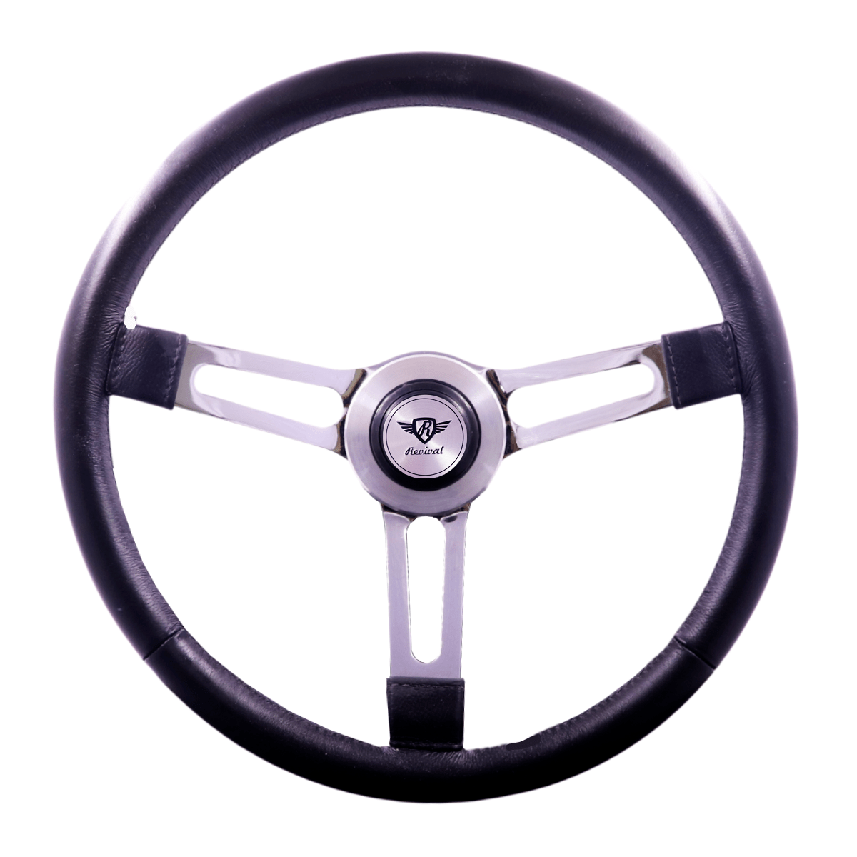 Rosseti Puma Leather Ring Steering Wheel (Silver Logo)