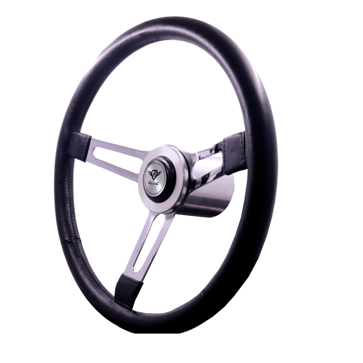 Rosseti Puma Leather Ring Steering Wheel (Silver Logo)