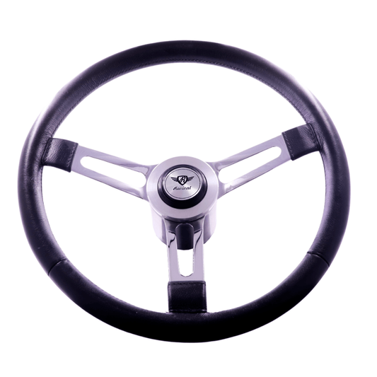 Rosseti Puma Leather Ring Steering Wheel (Silver Logo)