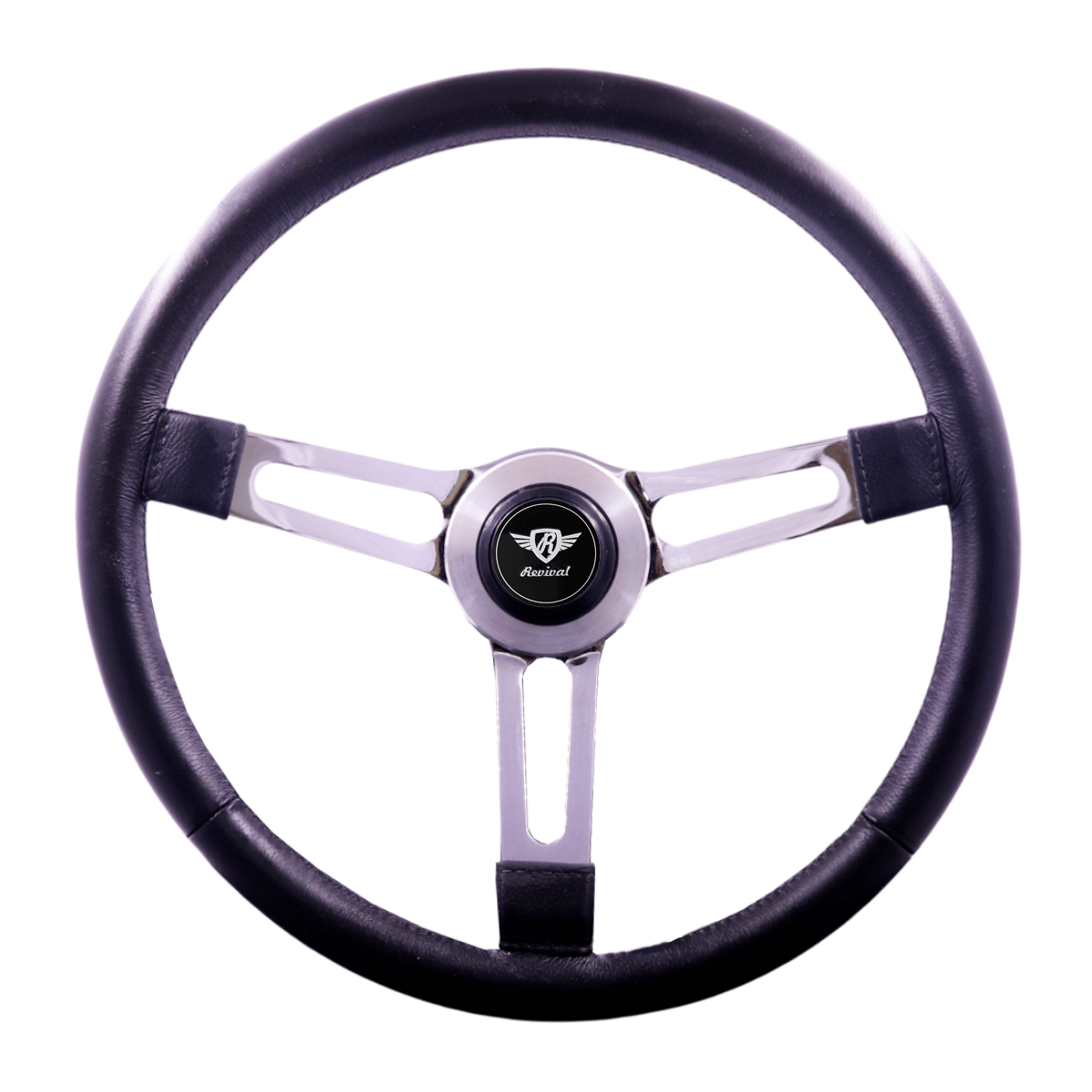 Rosseti Puma Leather Ring Steering Wheel (Silver Logo)