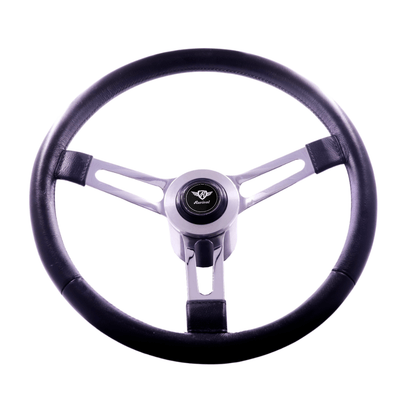 Rosseti Puma Leather Ring Steering Wheel (Silver Logo)