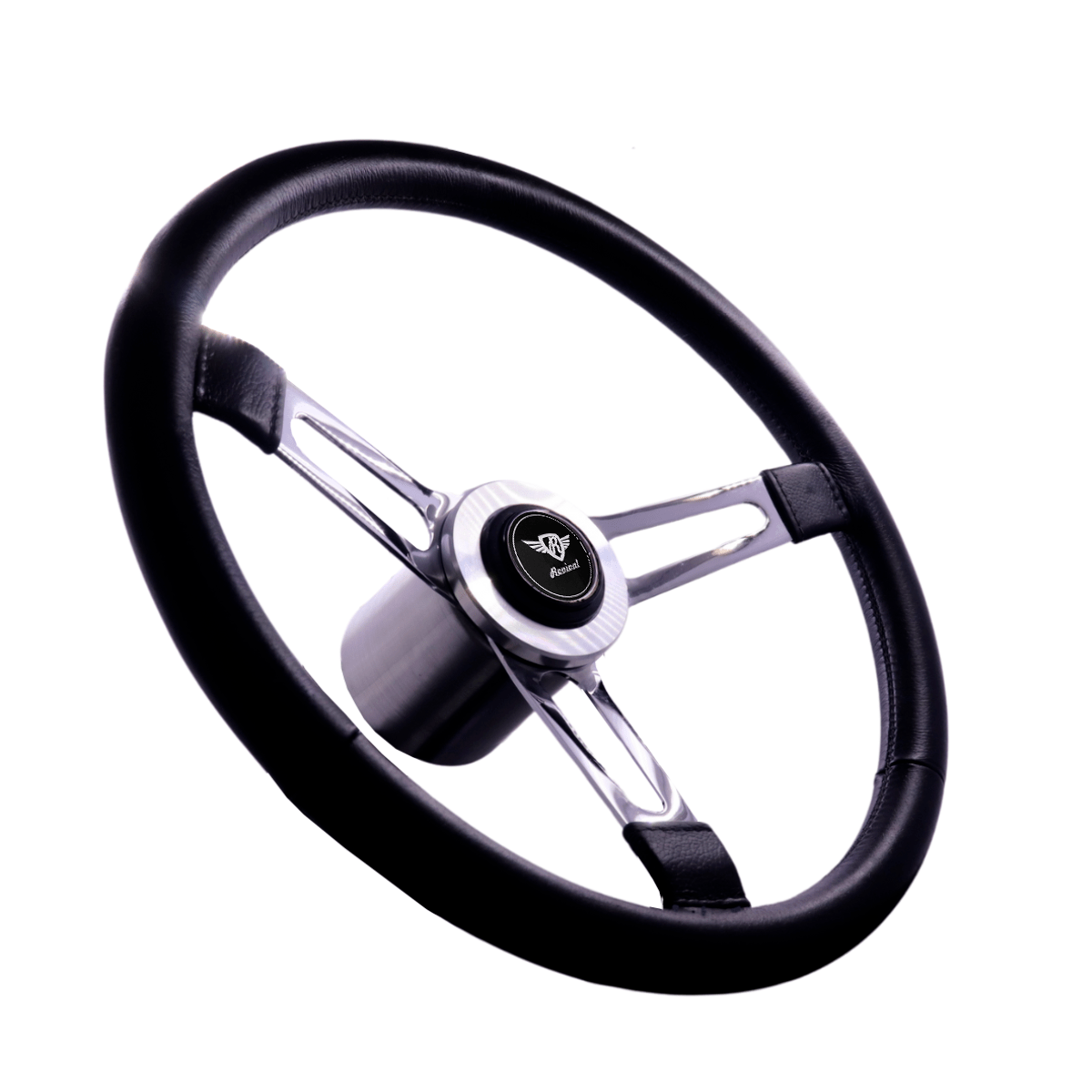 Rosseti Puma Leather Ring Steering Wheel (Silver Logo)