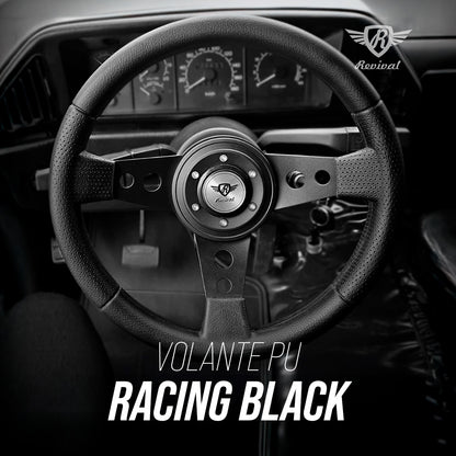 Volante Revival Racing Black PU