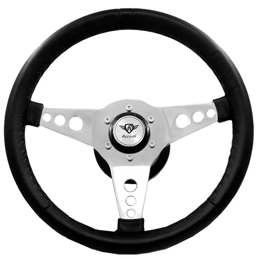 Rosseti Mini R PU steering wheel (Silver Logo)