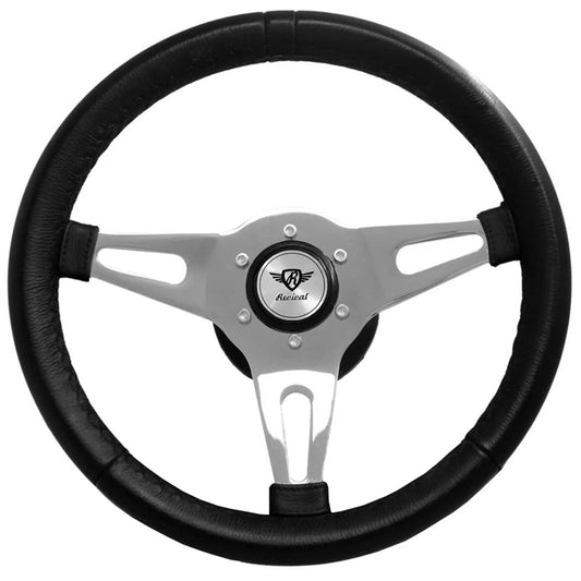 Rosseti Mini Classic PU Steering Wheel (Silver Logo)