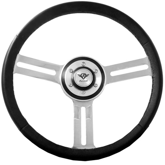 Rosseti BTS PU Steering Wheel With Disc (Silver Logo)