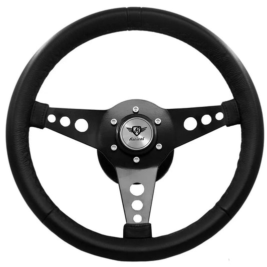 Rosseti R PU steering wheel (Silver Logo)