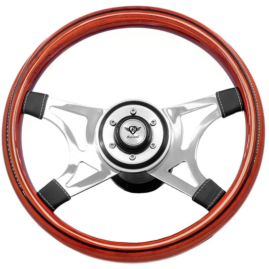 Rosseti Wega Madeira Steering Wheel (Silver Logo)