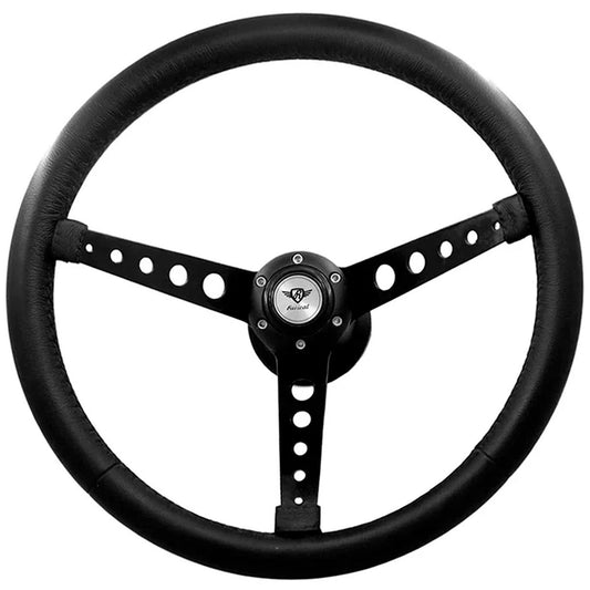 Rosseti Five Balls Black PU Steering Wheel (Silver Logo)