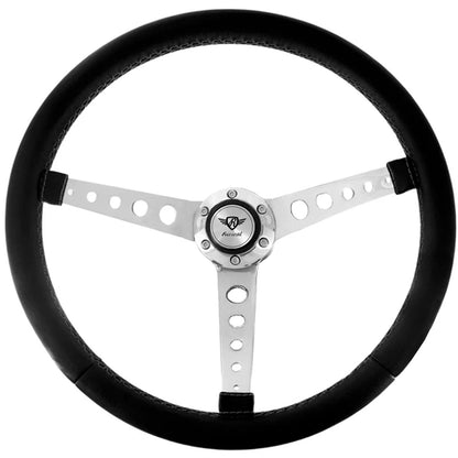 Rosseti Five Balls Leather Steering Wheel (Silver Logo)