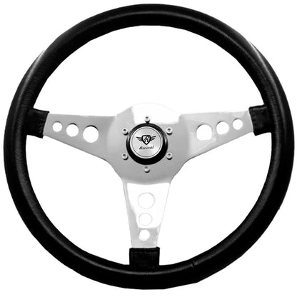 Rosseti R PU steering wheel (Silver Logo)