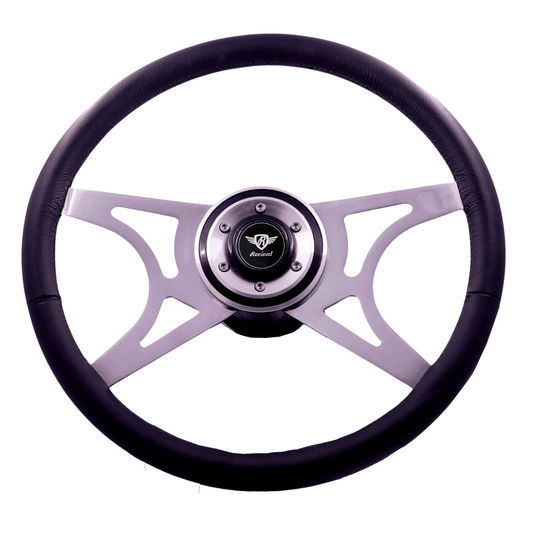 Rosseti Wega Leather Steering Wheel (Black Logo)