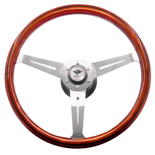 Volante Rosseti Classic II de Madera (Logotipo Plata)