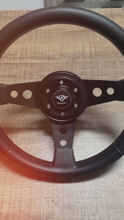 Volante Revival Racing Black PU