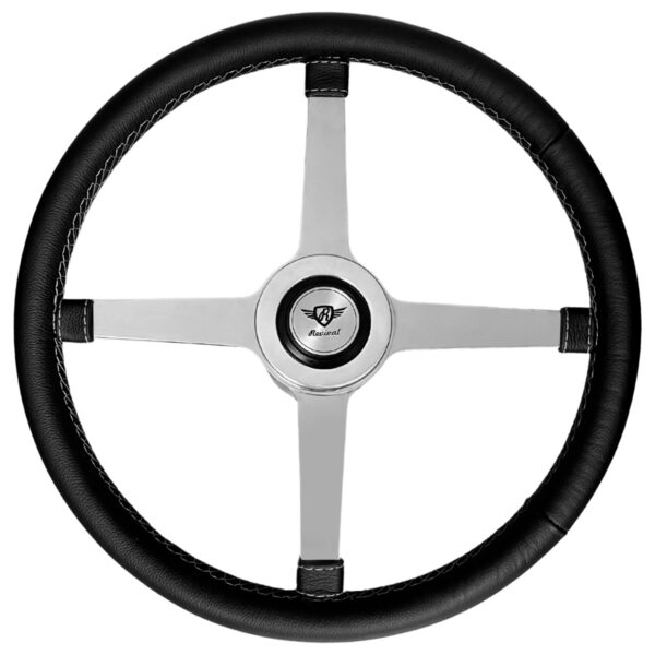 Volante Cross Road de Couro Inox - Imagem 2