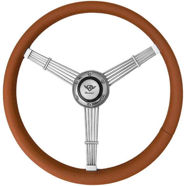 Volante Revival Banjo 356 Couro Caramelo - Imagem 2