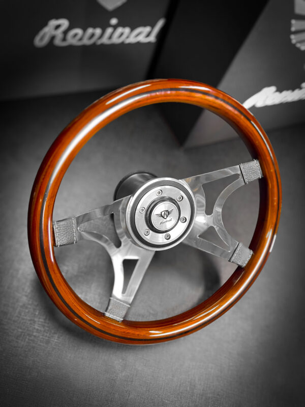 Volante Revival Wega Madeira - Imagem 5