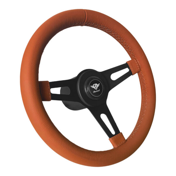Volante Revival Classic Black Couro Caramelo - Imagem 4