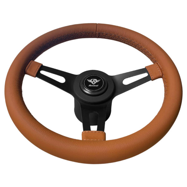 Volante Revival Classic Black Couro Caramelo - Imagem 5