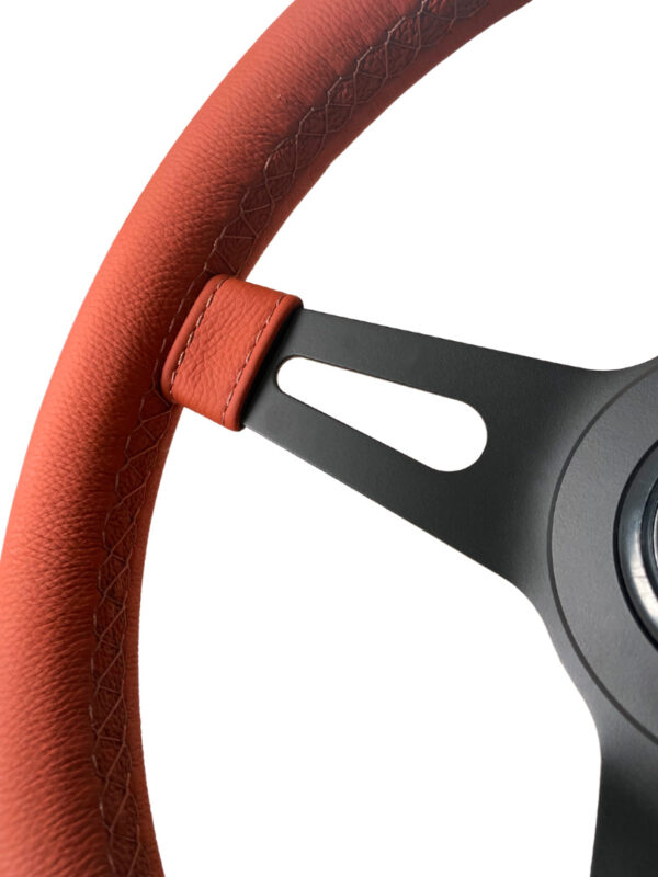Volante Revival Classic Black Couro Caramelo - Imagem 6