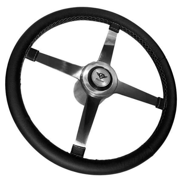 Volante Cross Road de Couro Inox - Imagem 4