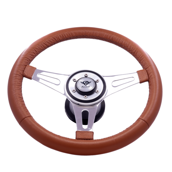 Volante Revival Mini Classic Couro Caramelo - Imagem 3