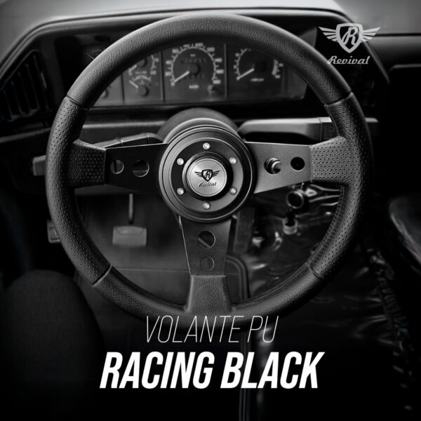 Volante Revival Racing Black PU - Imagem 5