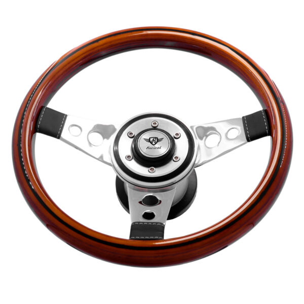 Volante Revival Racing Madeira Inox - Imagem 4