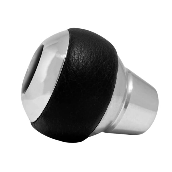 Manopla Inox Couro Preto - Imagem 9